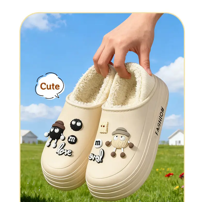 Women Velvet Covered Heel Shoes Winter Warm Non-Slip — feature 9