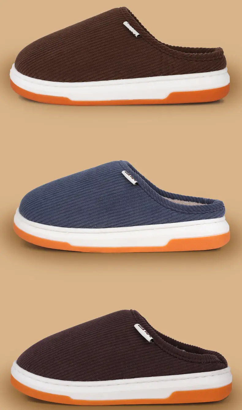 Women's Warm Cotton Slipper Brown Winter Indoor — feature 17