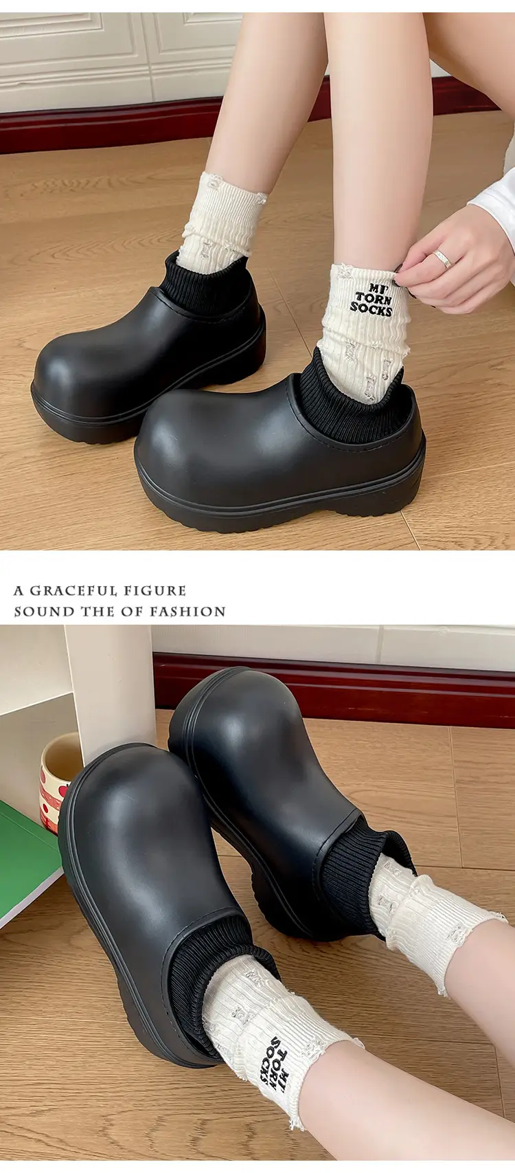 Women Winter Warm Waterproof Boots with Lace Socks — feature 10