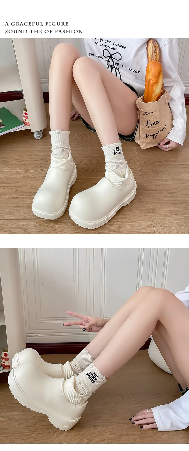 Women Winter Warm Waterproof Boots with Lace Socks — feature 13