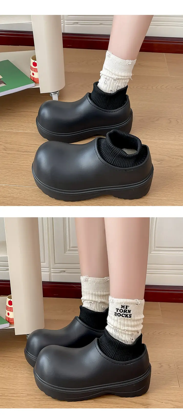 Women Winter Warm Waterproof Boots with Lace Socks — feature 8