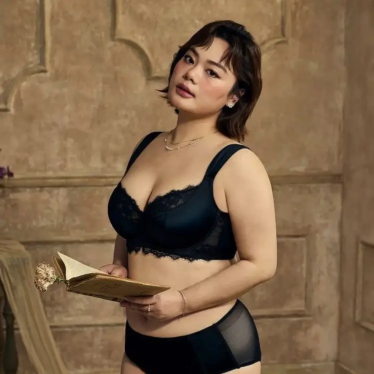 Emmarose French Large Size Push-Up Bra for Fat Mm, Light and Breathable Cross-Border Big Breasts Slimming Intimates for Women