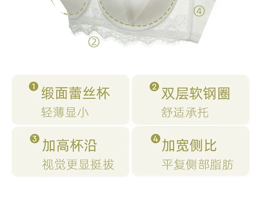 Emmarose French Large Size Push-Up Bra for Fat Mm, Light and Breathable Cross-Border Big Breasts Slimming Intimates for Women — feature 14