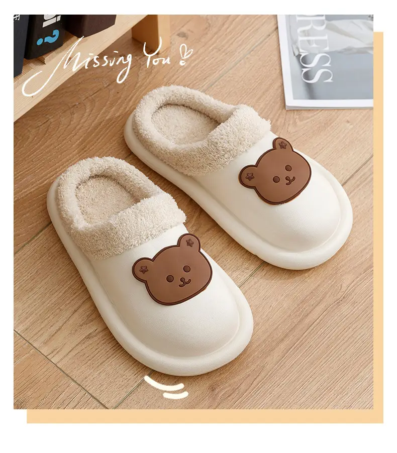 Blue Bear Embroidered Warm Indoor Slippers Winter 2025 — feature 13