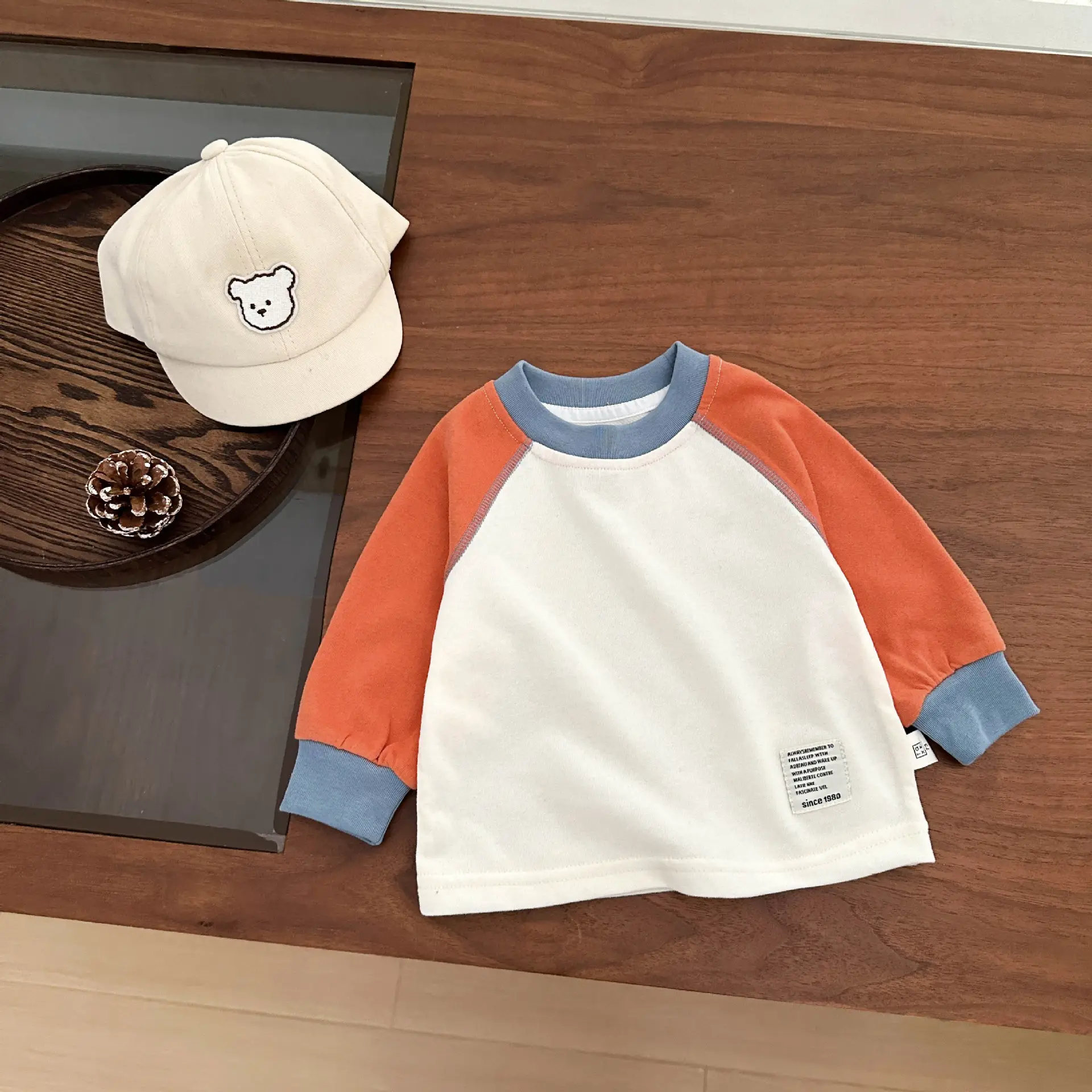Kids Korean Cotton Long Sleeve T-Shirt 2025 Autumn - Image 2