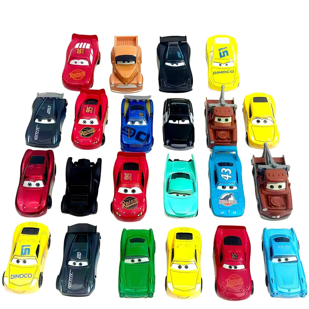 Cars Racing Alloy Lightning Mcqueen Children's Toy Set Cross-Border Black Storm King Cool Sister