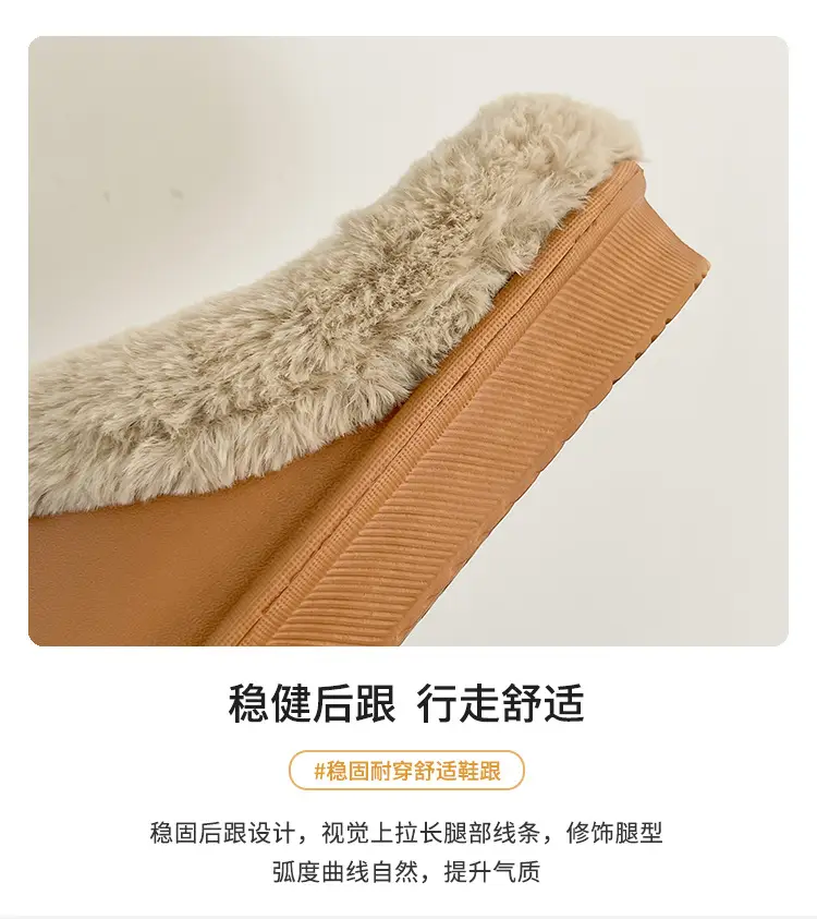 Casual Outer Wear Lightweight Flats Cotton Slippers for Women's Home Indoor Fleece-Lined Warm Eva Winter New Dormitory Cotton Shoes — feature 38