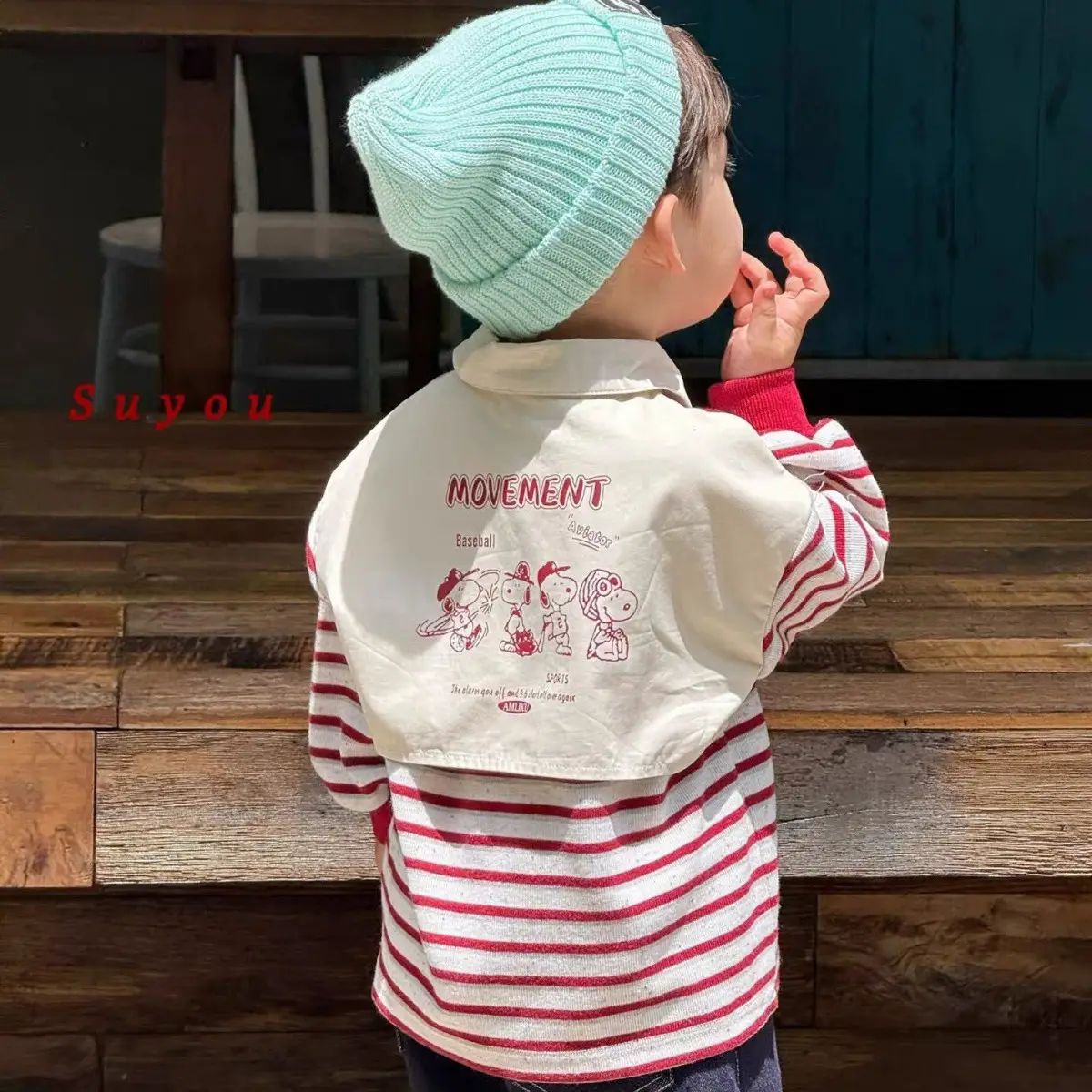 2025 Boys Korean Style Striped Polo T-Shirt Kids — feature 8