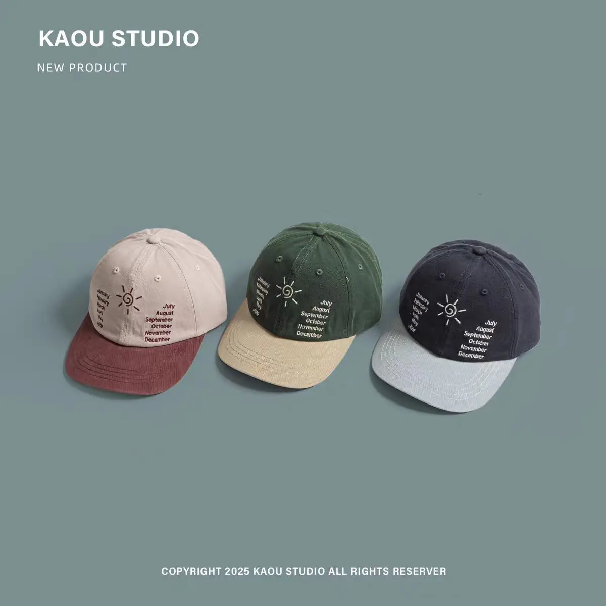 Korean Sunshade Baseball Cap for Women with Letter Embroidery - Image 8