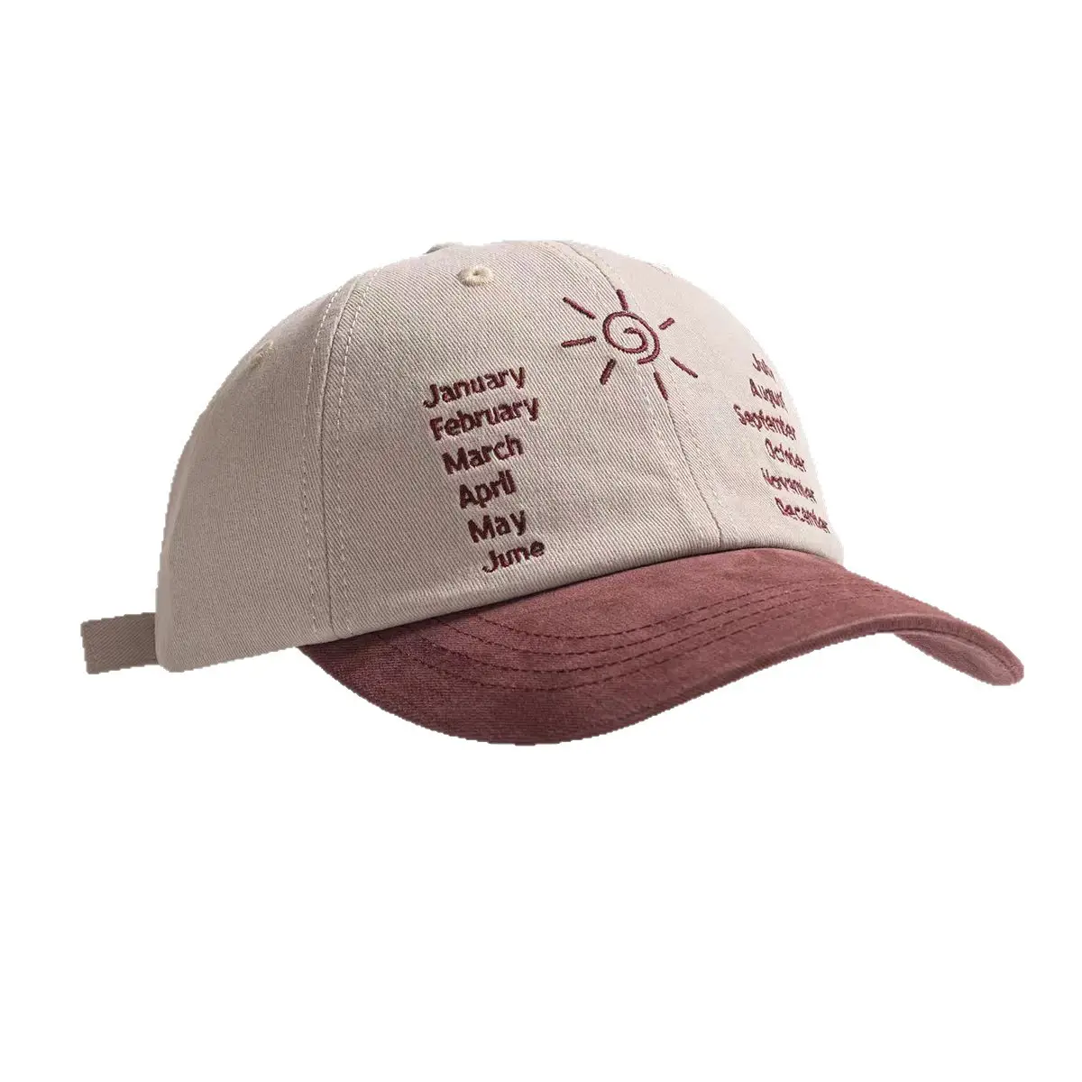Korean Sunshade Baseball Cap for Women with Letter Embroidery - Image 11