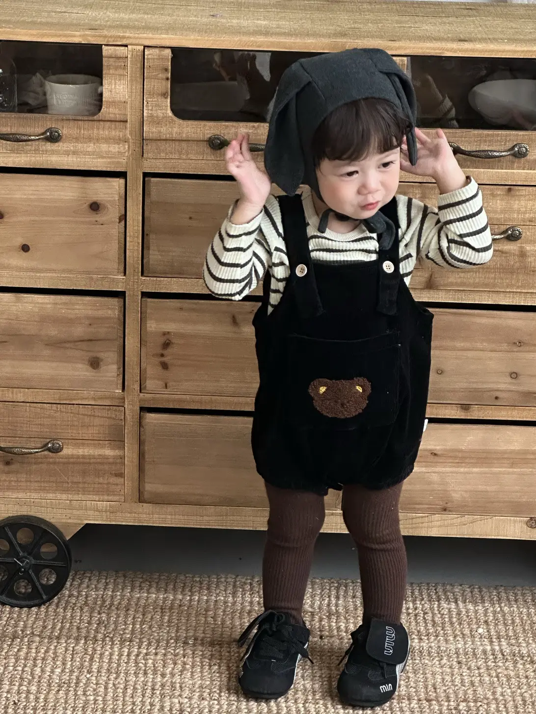 Baby Striped T-Shirt Overalls Spring 2026 Boys - Image 7