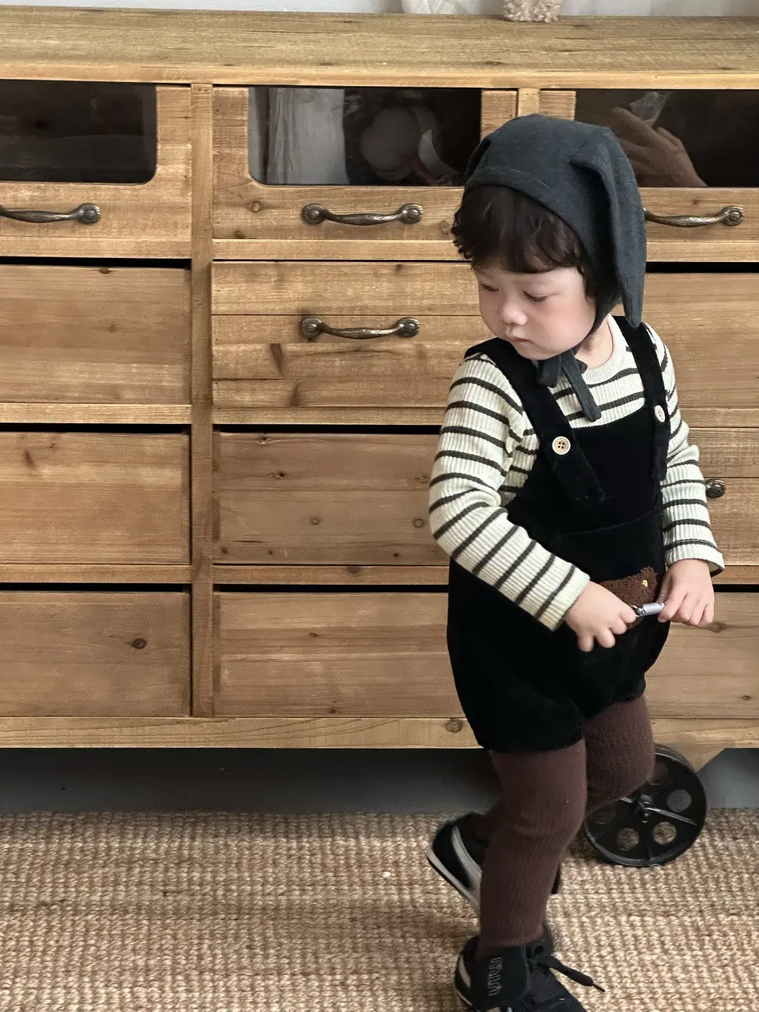 Baby Striped T-Shirt Overalls Spring 2026 Boys — feature 10