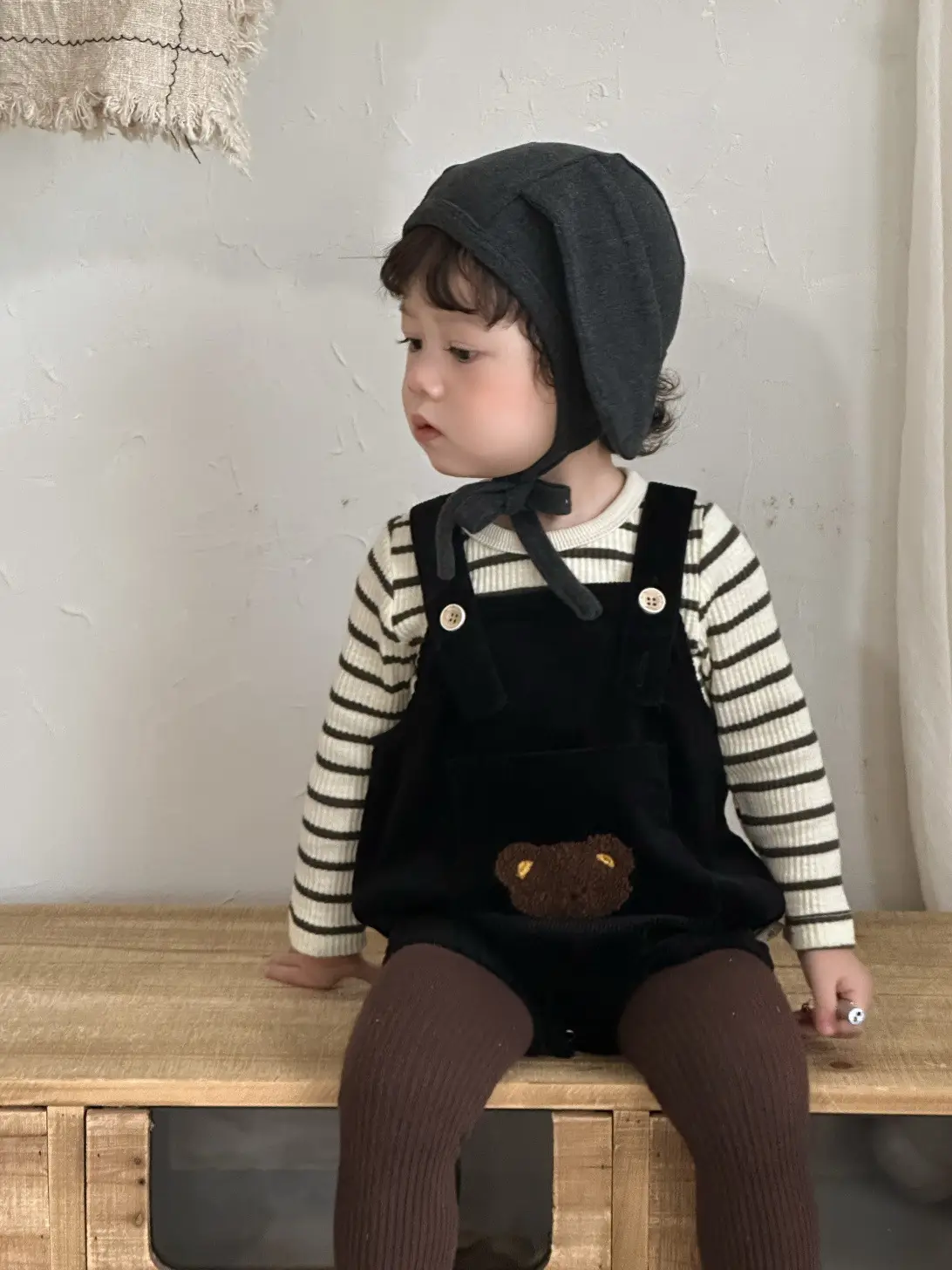 Baby Striped T-Shirt Overalls Spring 2026 Boys — feature 11
