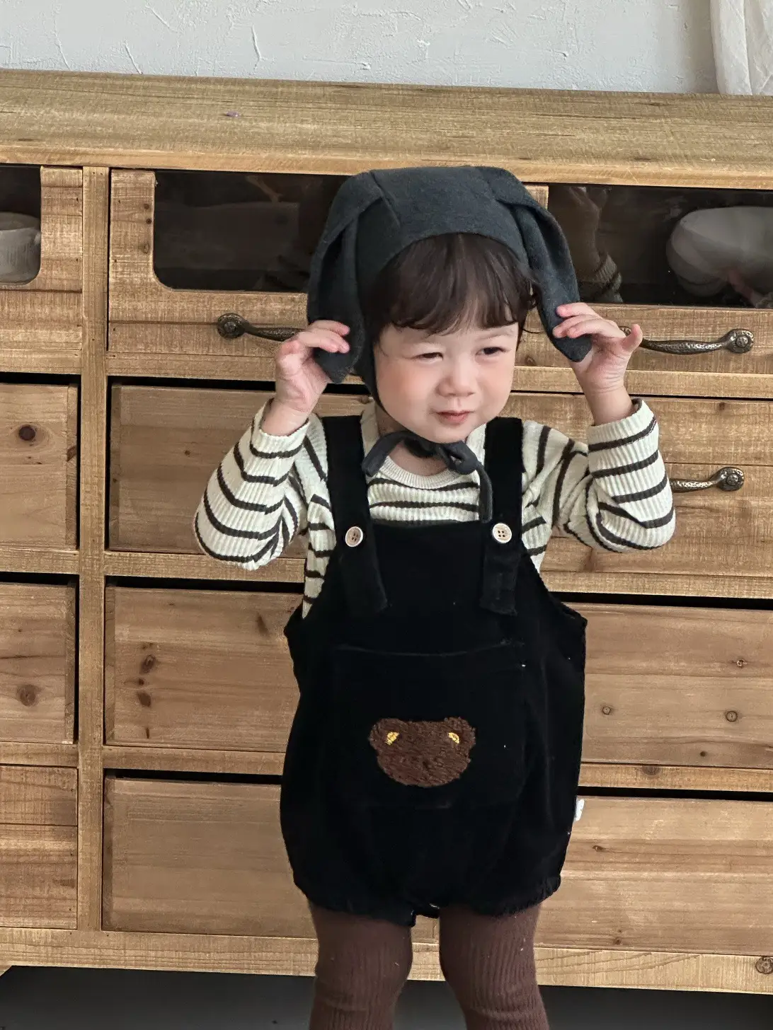 Baby Striped T-Shirt Overalls Spring 2026 Boys — feature 12