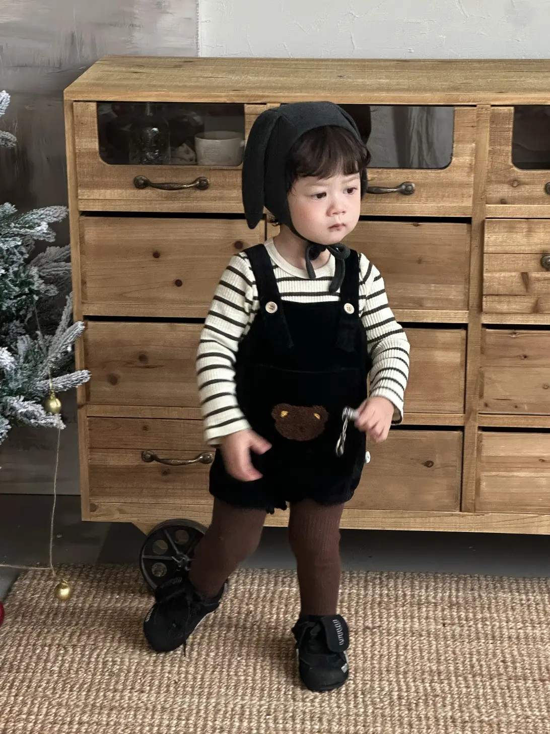 Baby Striped T-Shirt Overalls Spring 2026 Boys — feature 9
