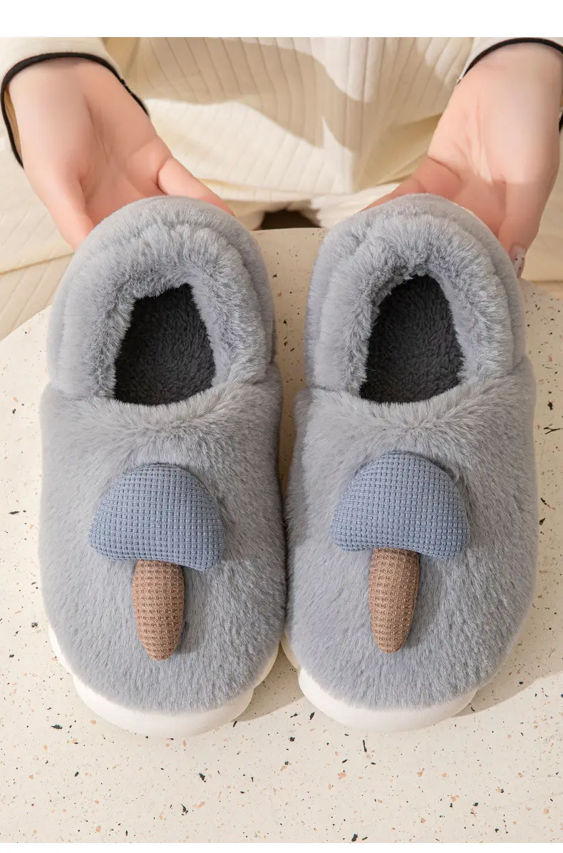 Women's Warm Cotton Slippers with Stepping-On-Poop Design — feature 16