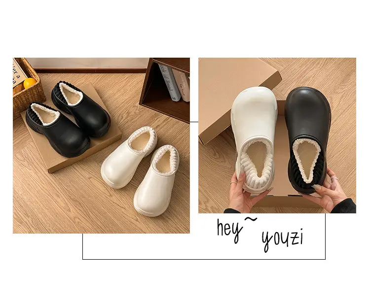 Women Waterproof Cotton Slippers White 2025 Winter Indoor โ feature 11