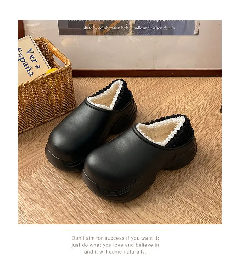 Women Waterproof Cotton Slippers White 2025 Winter Indoor โ feature 12