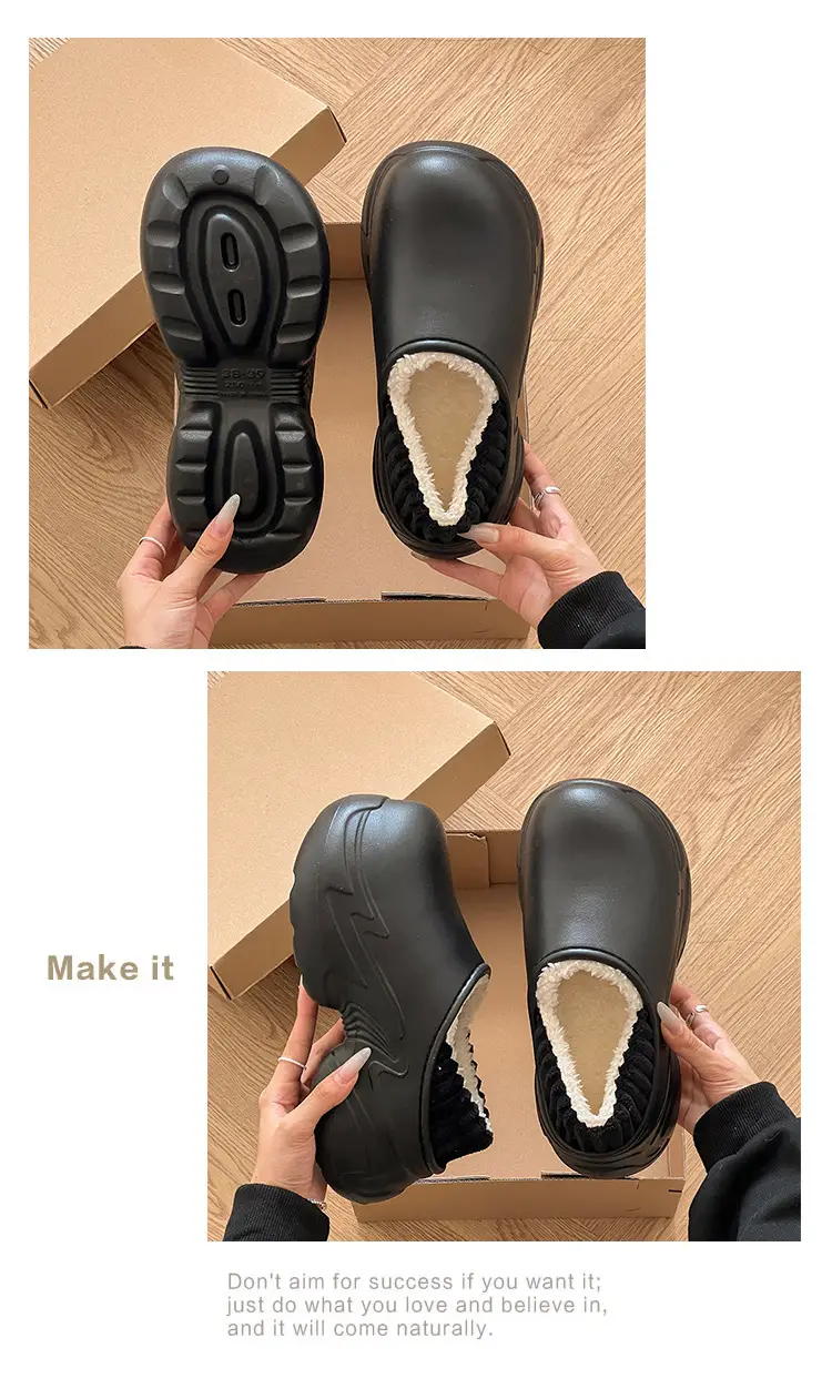Women Waterproof Cotton Slippers White 2025 Winter Indoor โ feature 13