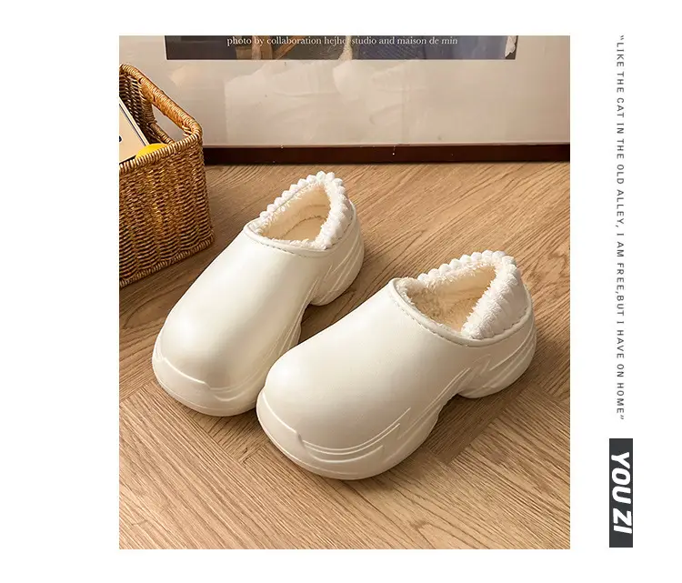 Women Waterproof Cotton Slippers White 2025 Winter Indoor โ feature 14