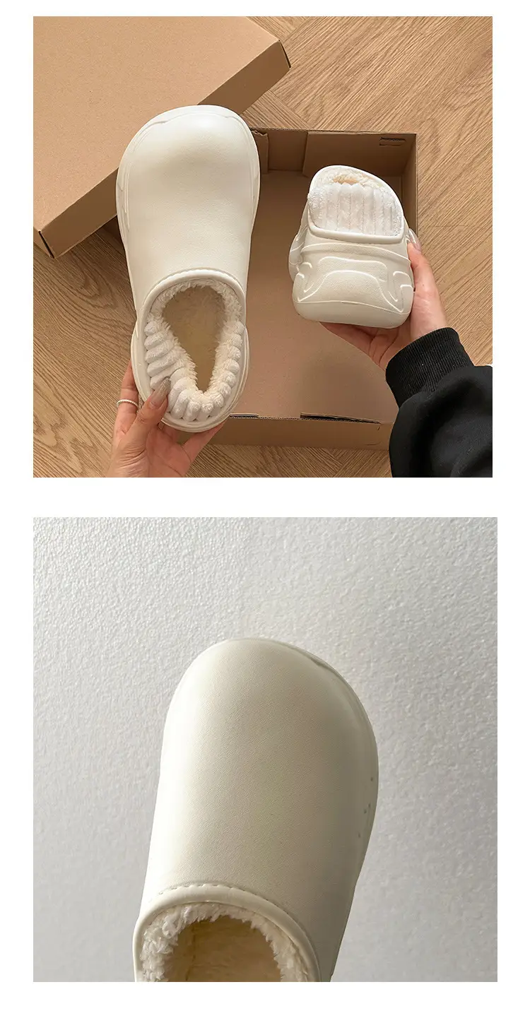 Women Waterproof Cotton Slippers White 2025 Winter Indoor โ feature 16