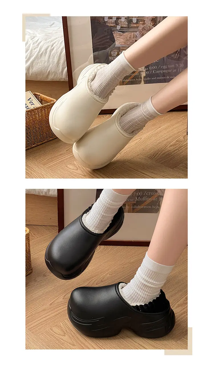 Women Waterproof Cotton Slippers White 2025 Winter Indoor โ feature 6