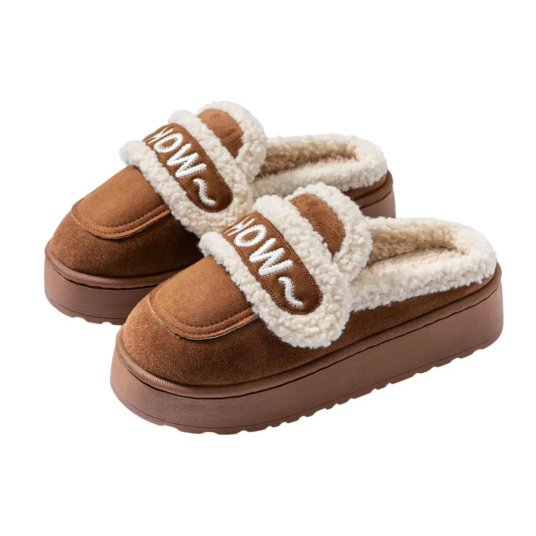 9007 Home Birkenstock Shoes Fleece-Lined and Thickeneded 2025 Winter New Warm Thick-Soled Home and Outdoor Shoes Wholesale - Image 8