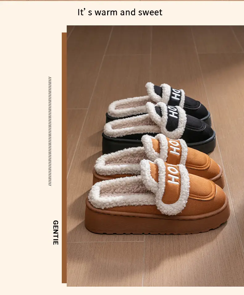 9007 Home Birkenstock Shoes Fleece-Lined and Thickeneded 2025 Winter New Warm Thick-Soled Home and Outdoor Shoes Wholesale — feature 13