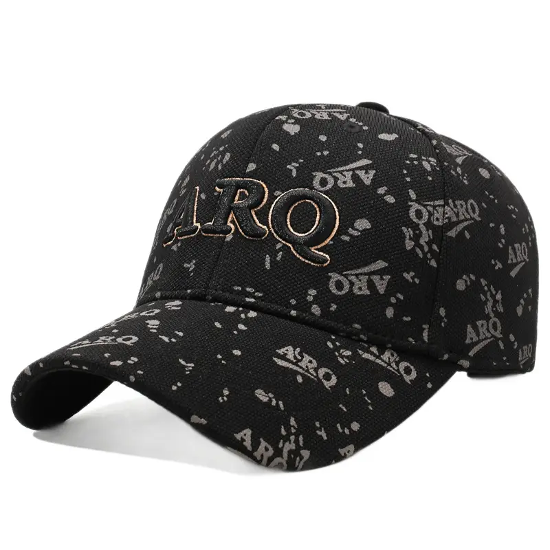 Black Embroidered Letter Baseball Cap Unisex Sunshade - Image 11