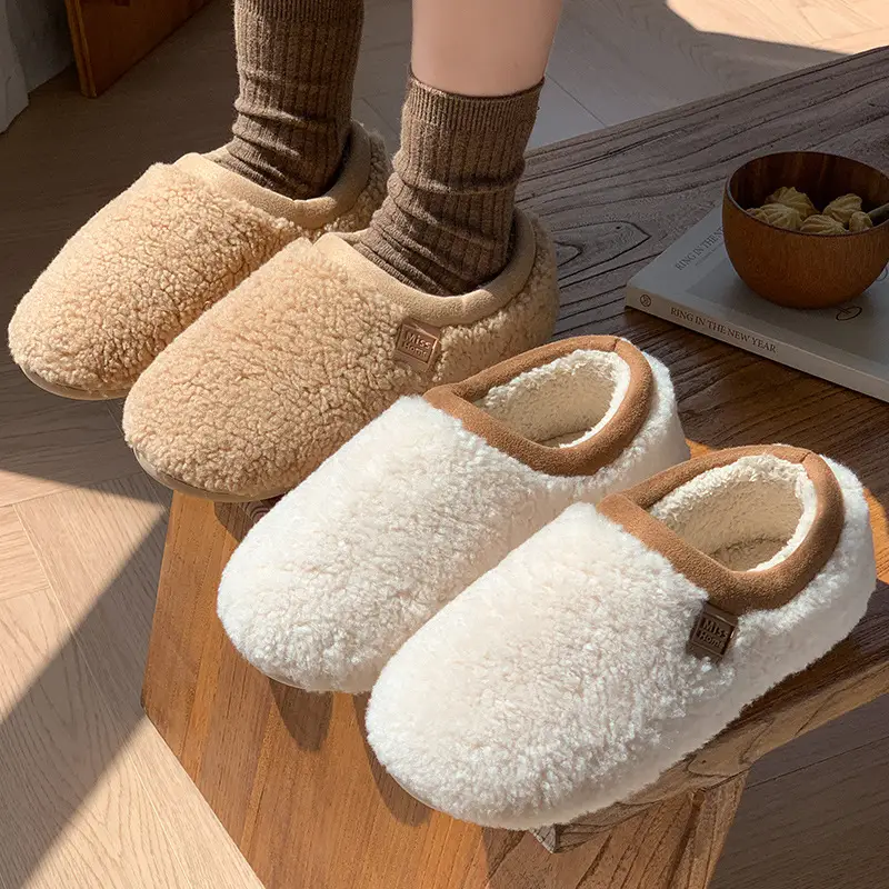 New Hong Kong Style Home Cotton Slippers for Women, Comfortable and Silent, Non-Slip Floor-Friendly, Soft-Soled, Warm Cotton Slippers for Couples - Image 7
