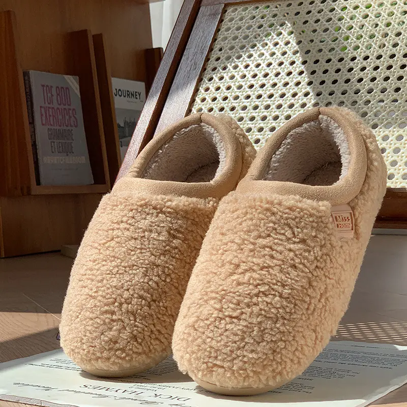 New Hong Kong Style Home Cotton Slippers for Women, Comfortable and Silent, Non-Slip Floor-Friendly, Soft-Soled, Warm Cotton Slippers for Couples - Image 2