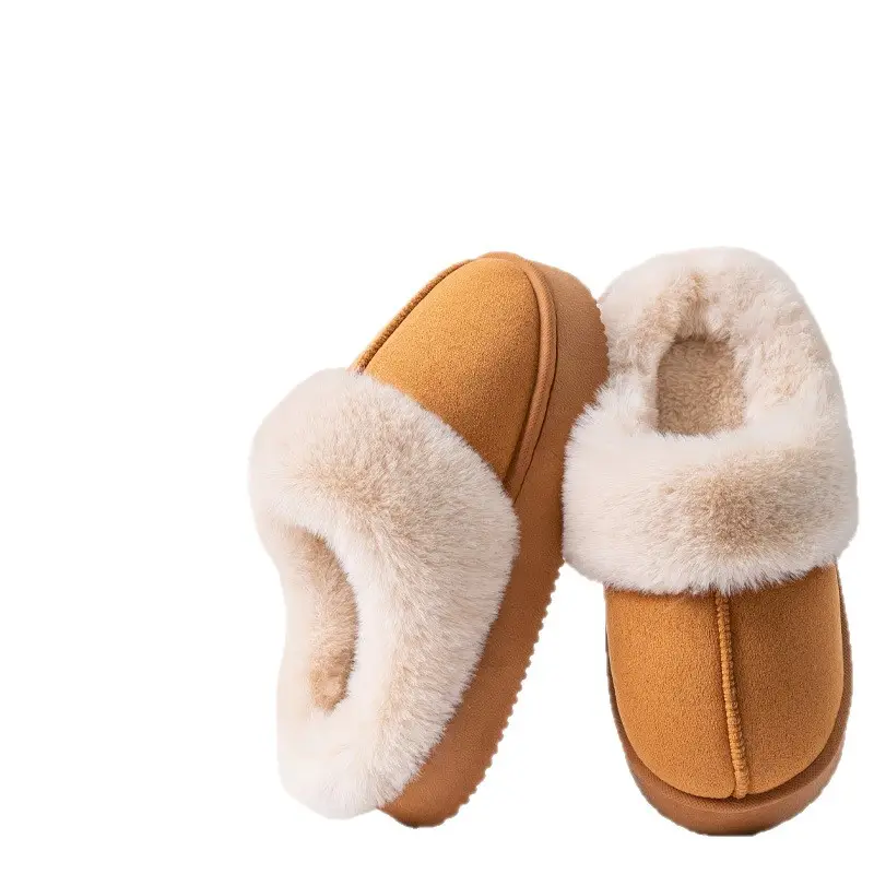 Women's Cotton Slippers for Autumn and Winter 2025, New Indoor Home Warm Thickened Non-Slip Thick-Soled Plush Maternity Cotton Slippers - Image 8