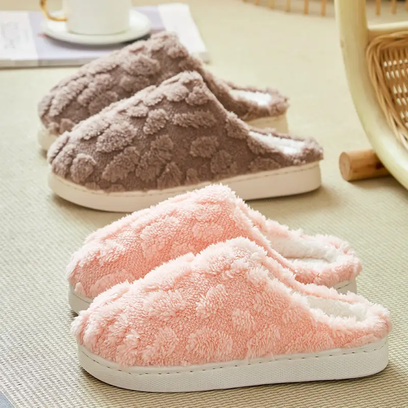 Warm Cotton Slippers for Women Winter New Cute Indoor Home Couple Style Warm Cotton Slippers for Men Cotton Slippers Wholesale - Image 10