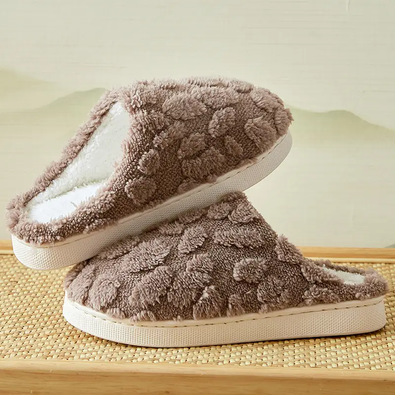 Warm Cotton Slippers for Women Winter New Cute Indoor Home Couple Style Warm Cotton Slippers for Men Cotton Slippers Wholesale - Image 5