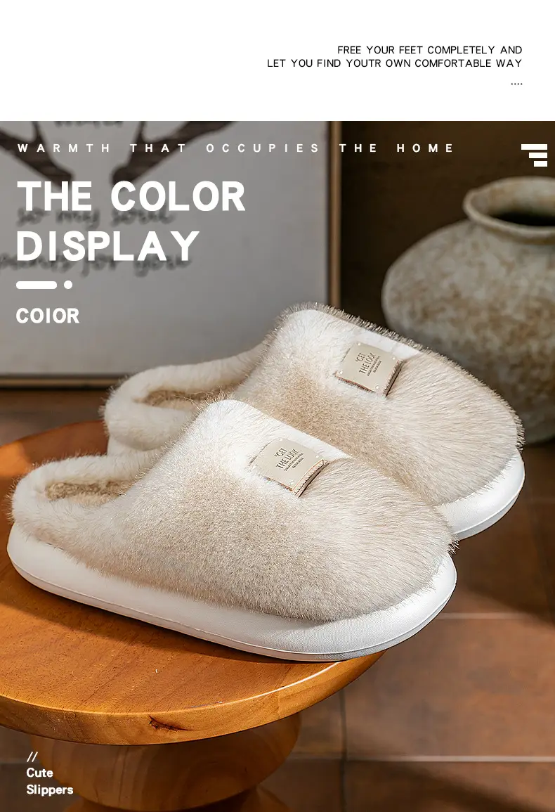Women Wool Warm Slippers 2025 Winter Indoor Non-Shedding — feature 12