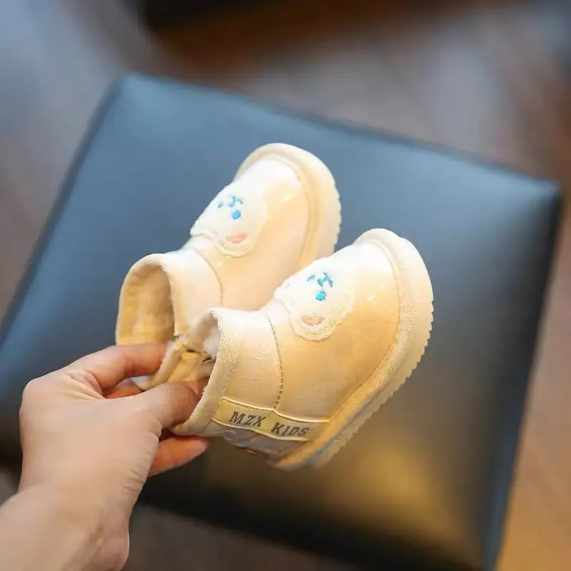 Baby Cotton Snow Boots for Boys Winter Warm Fleece Lined
