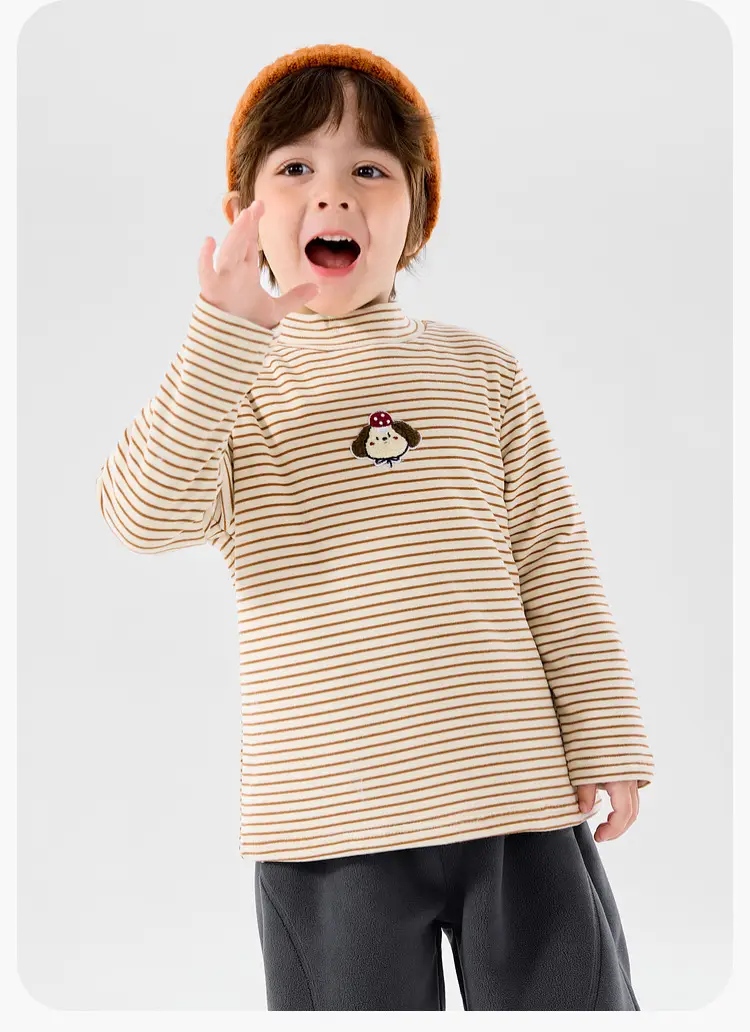 Duduia Boys Winter Striped T-Shirt Anti-Static — feature 16