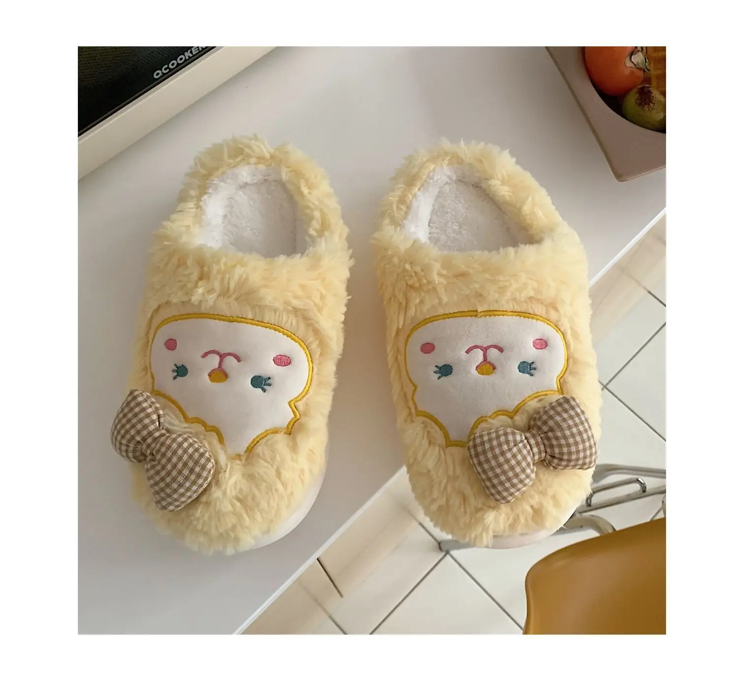 Winter Korean Style Soft Plush Slippers for Girls — feature 13