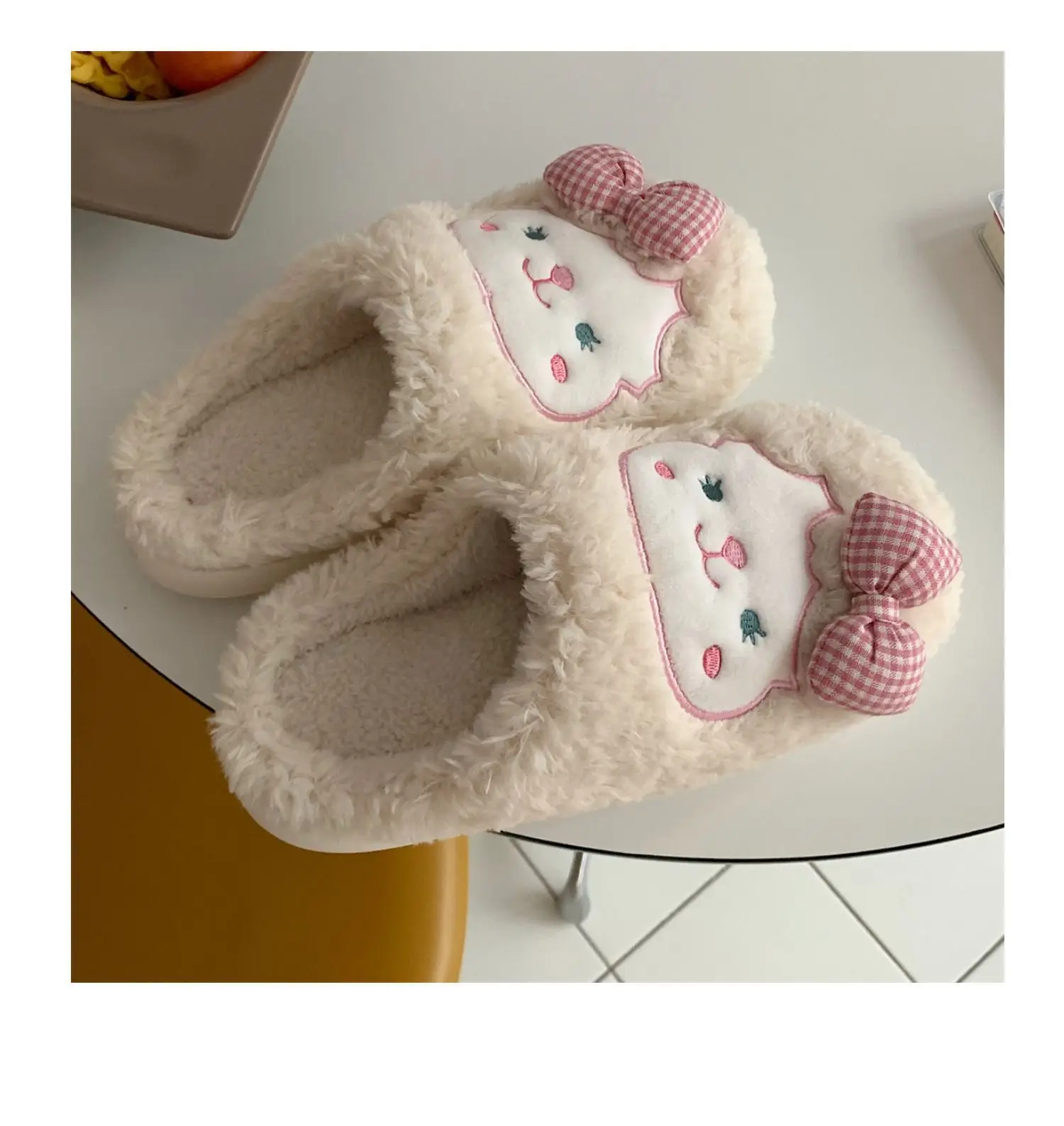 Winter Korean Style Soft Plush Slippers for Girls — feature 18