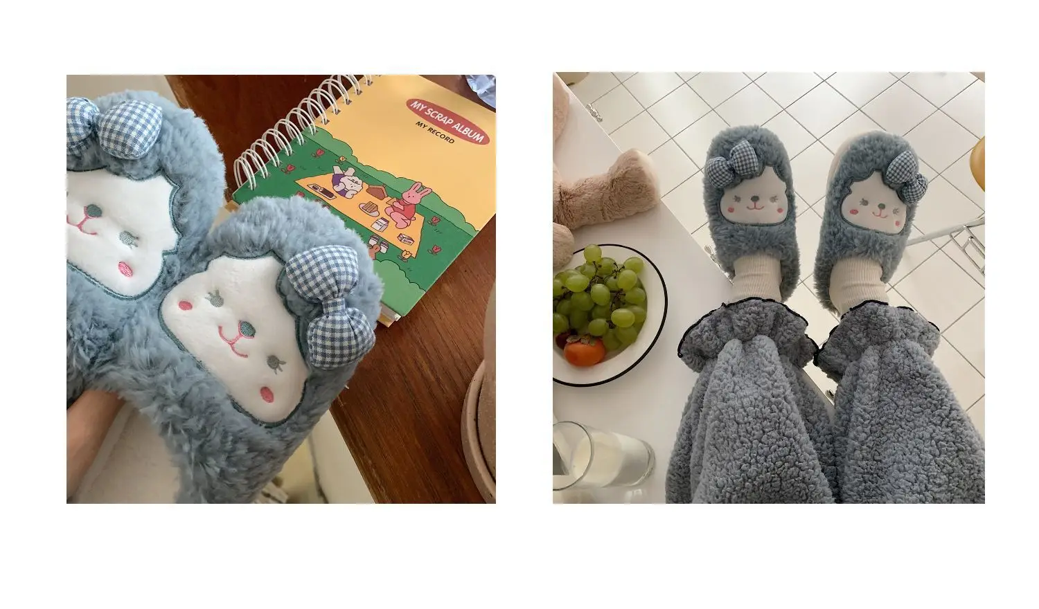 Winter Korean Style Soft Plush Slippers for Girls — feature 23
