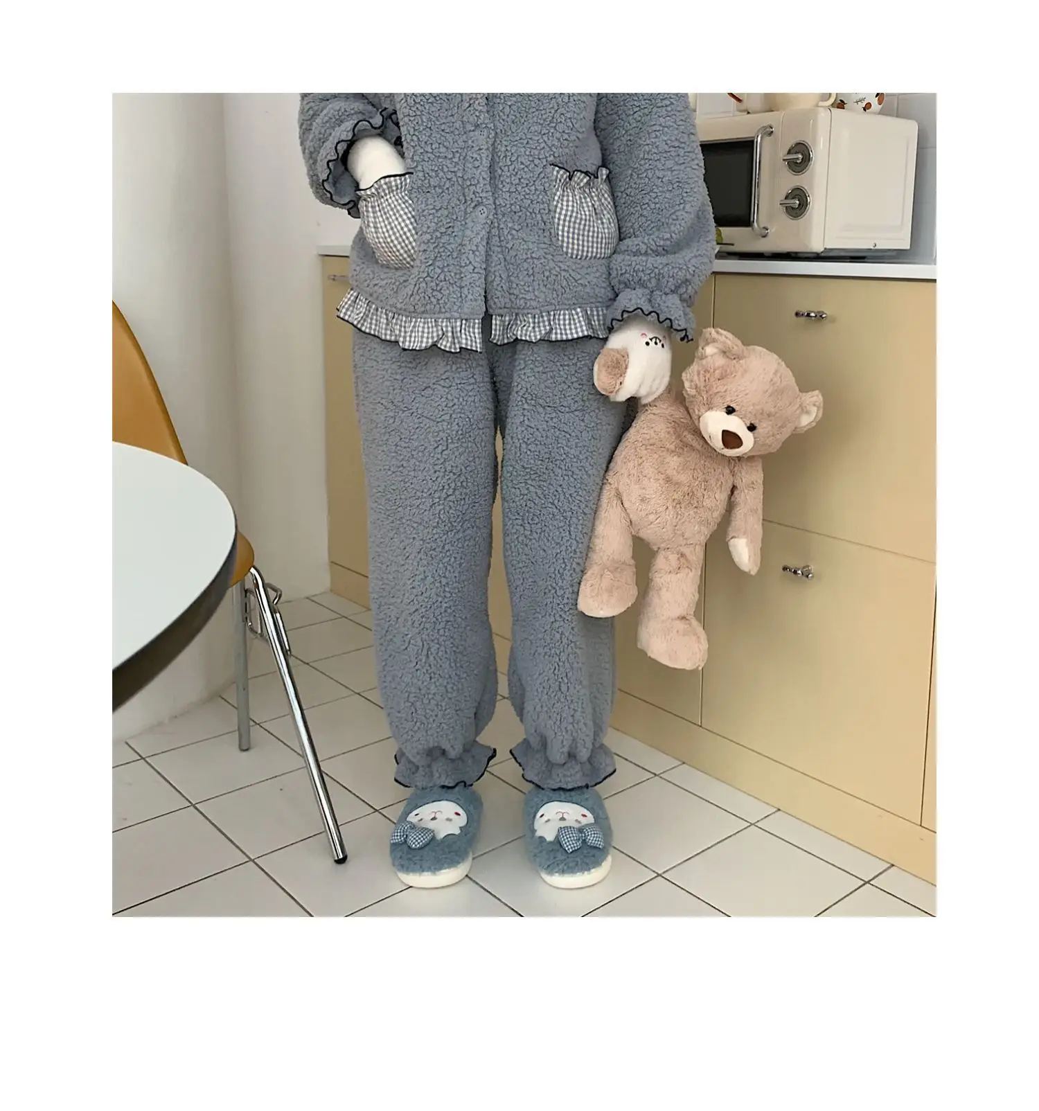 Winter Korean Style Soft Plush Slippers for Girls — feature 24