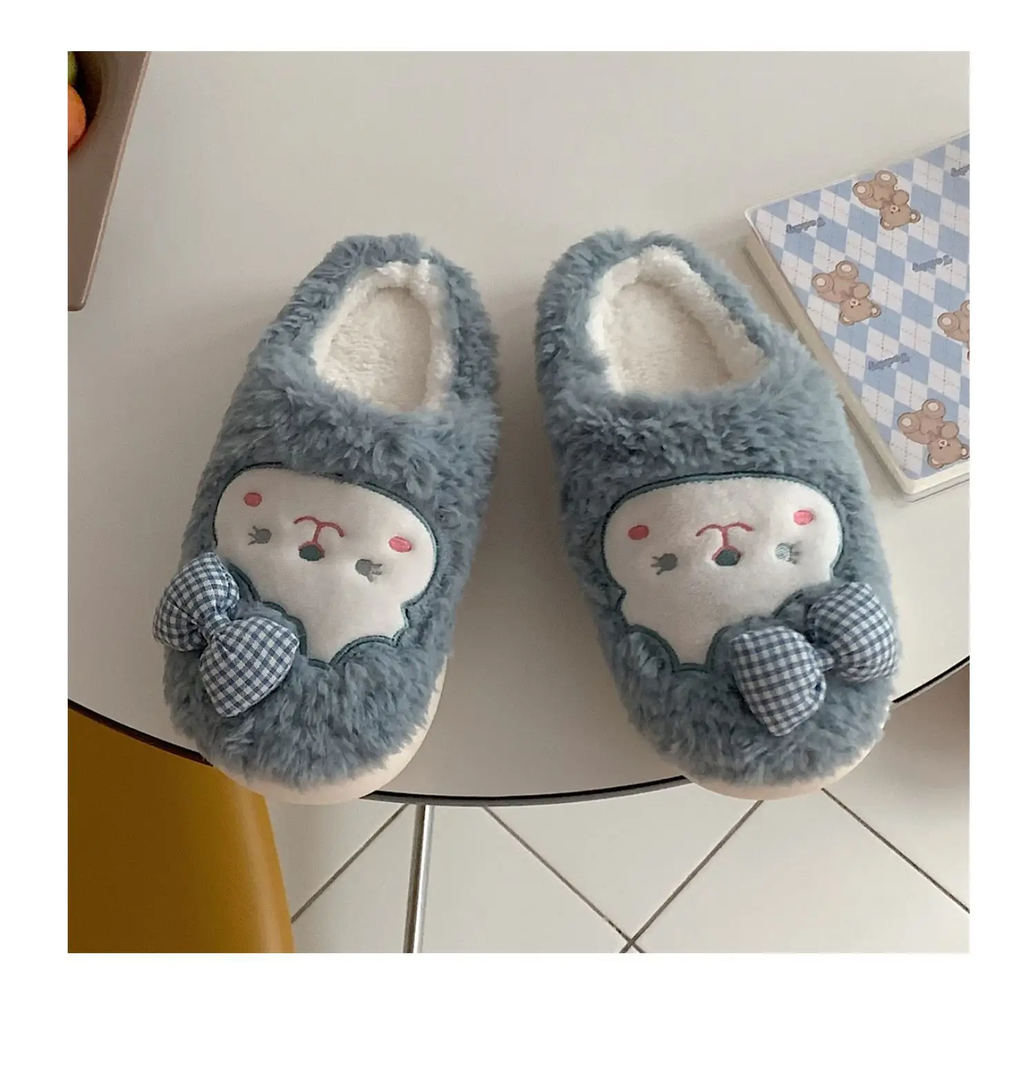 Winter Korean Style Soft Plush Slippers for Girls — feature 25