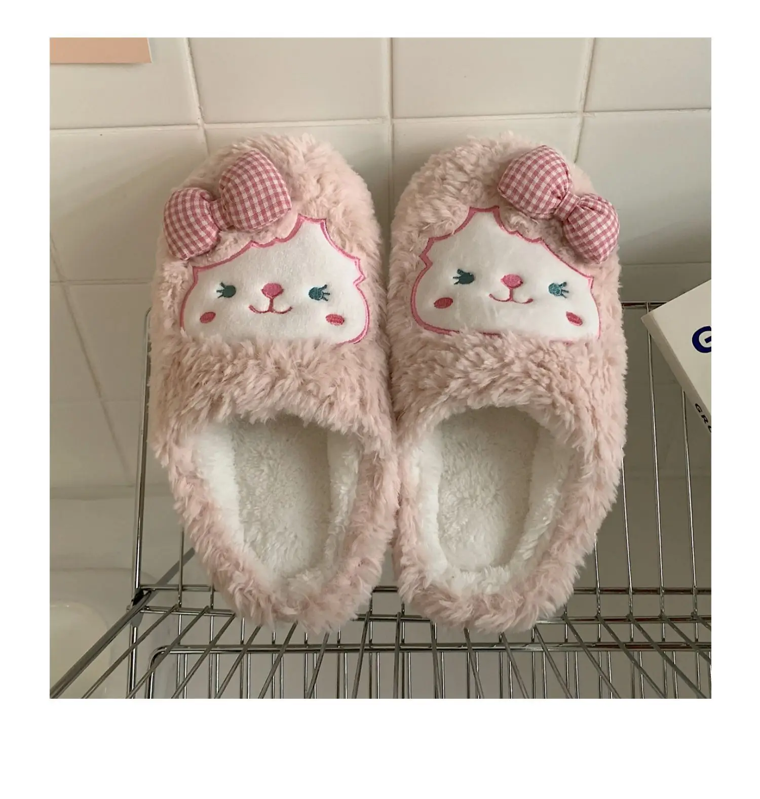 Winter Korean Style Soft Plush Slippers for Girls — feature 26