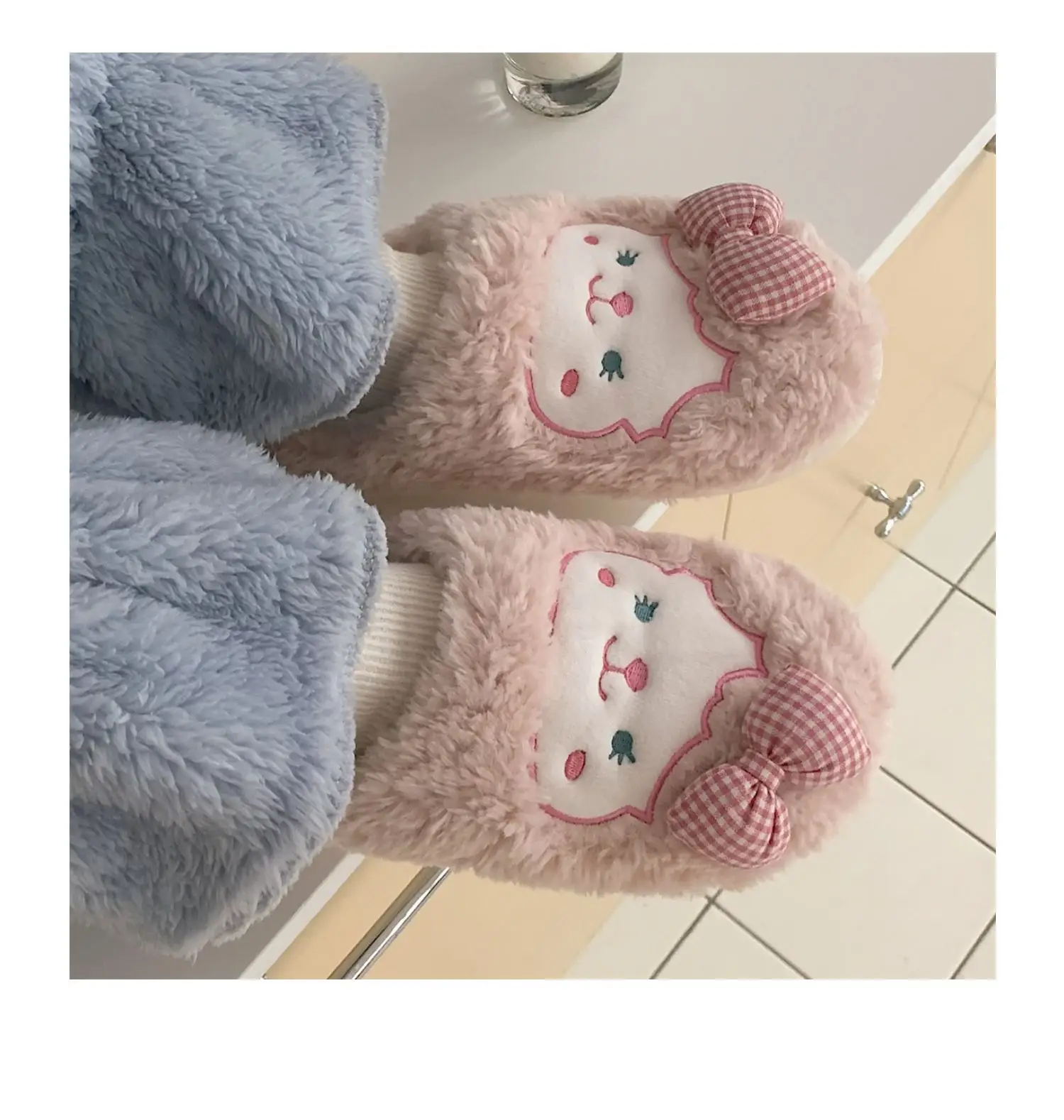 Winter Korean Style Soft Plush Slippers for Girls — feature 27