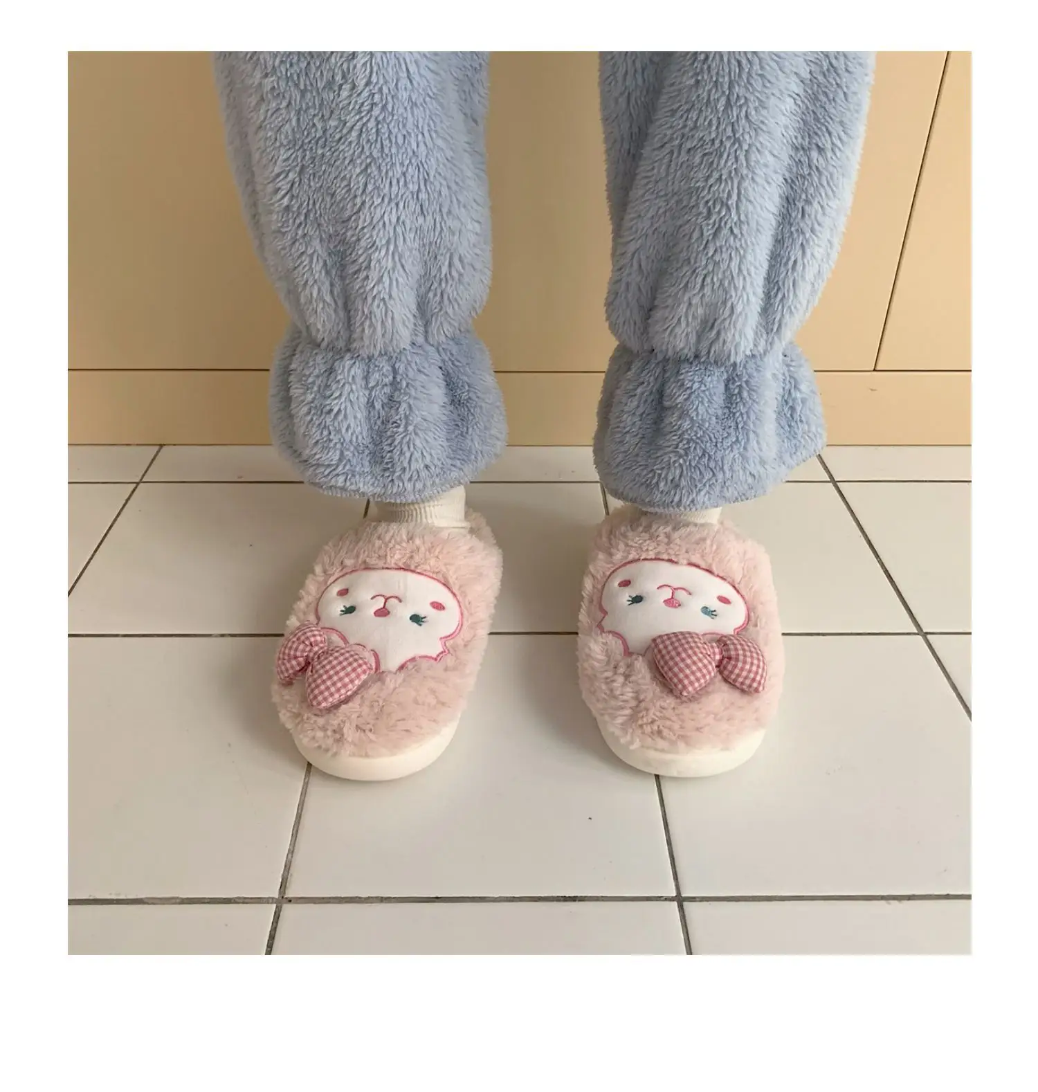 Winter Korean Style Soft Plush Slippers for Girls — feature 28