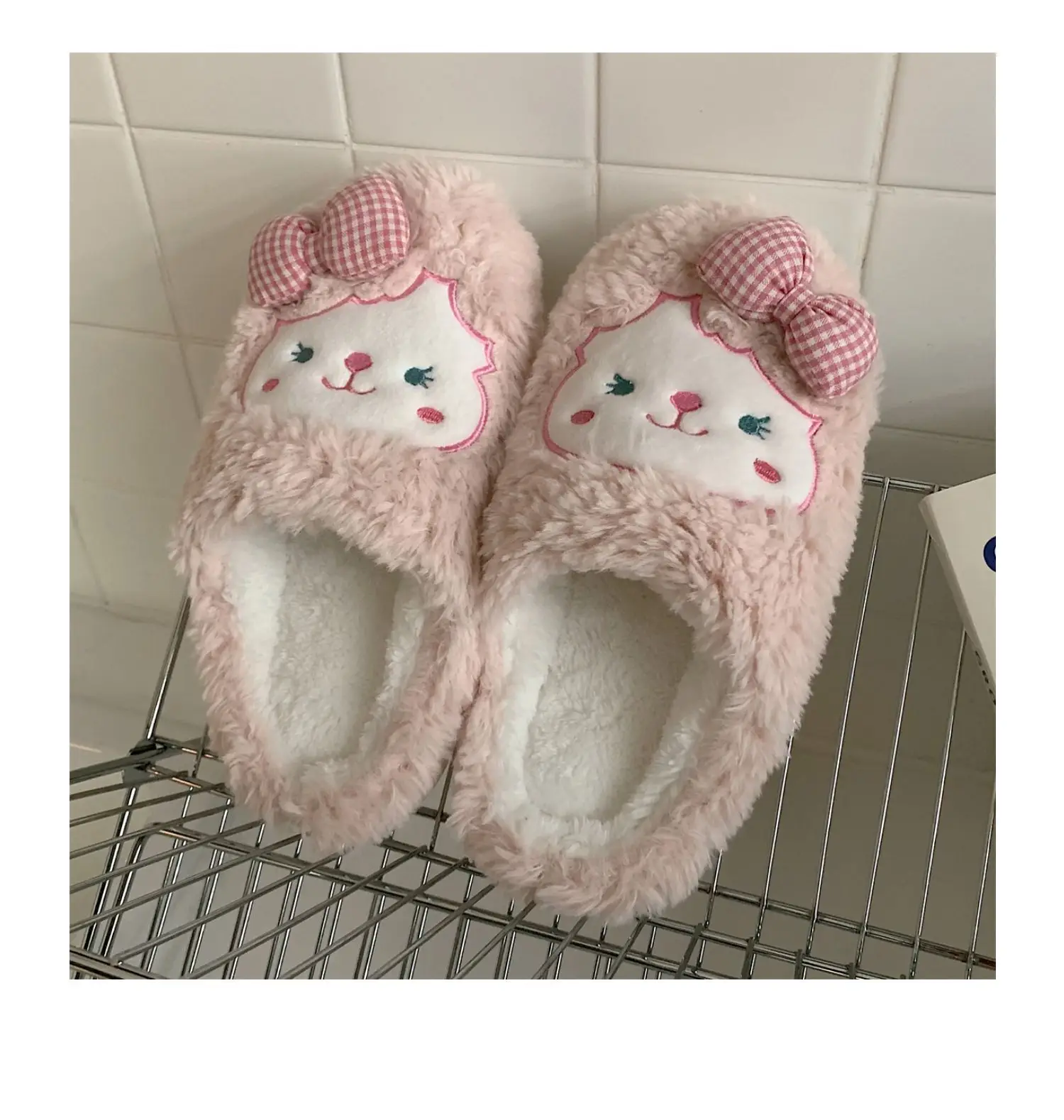 Winter Korean Style Soft Plush Slippers for Girls — feature 31