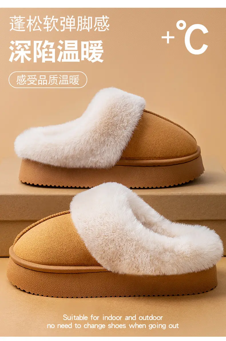 Women Warm Fleece Lined Slippers Winter Autumn 2025 — feature 2