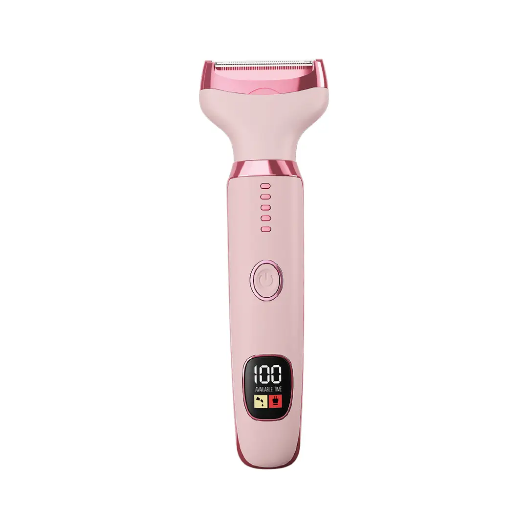 Women's Private Hair Trimmer Four-In-One Multi-Function Shaver Electric Digital Display Full Body Washable Hair Removal Device