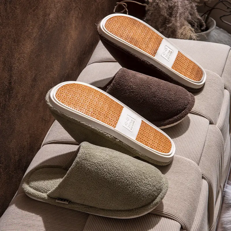 Women Cotton Warm Slippers Autumn Winter 2024 - Image 8