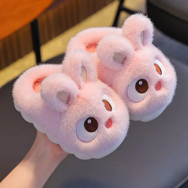 2025 New Cute Children's Cotton Slippers Winter Boys and Girls Indoor Home Non-Slip Warmth Covered with Stuffed - Image 16